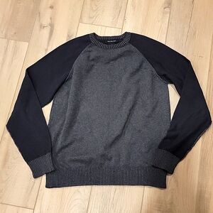 Calvin Klein Jeans Charcoal Black 2 Tone Sweater Size Medium